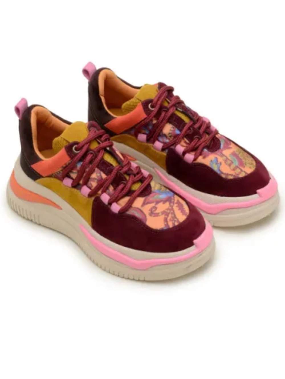 Farm Rio Women’s Tropical Vibes Platform Sneakers 8.5 Athletic Shoes Jungle